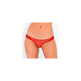 Culotte rouge dentelle ouverture sur les fesses 